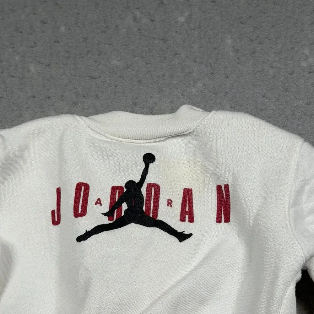 Vintage Nike Jordan Zip Up Sweatshirt Baby Kids 0-3M Y2K Infant Boy
